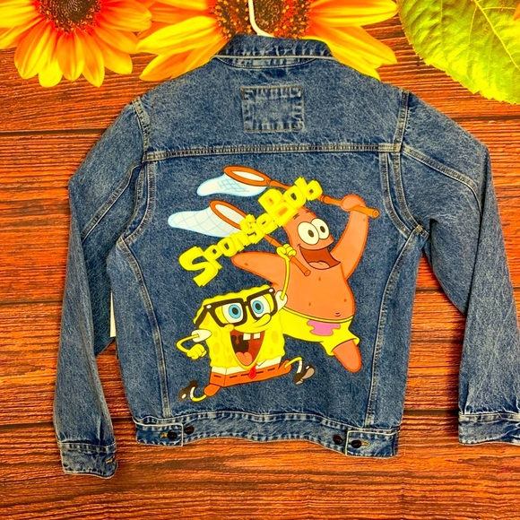 Members Only Other - ⚡️Members only X Nickelodeon Spongebob Denim Jacket⚡️